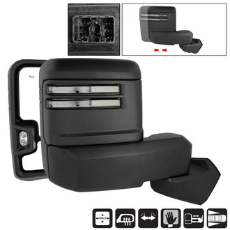 Spyder® - Driver and Passenger Side Power Towing Mirrors (Heated, Foldaway)