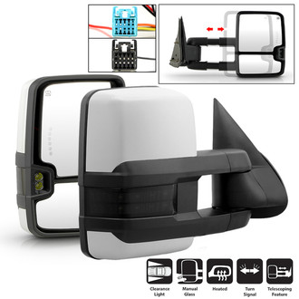 Spyder® - Driver and Passenger Side Power Towing Mirrors (Heated, Foldaway)