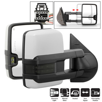 Spyder® - Driver and Passenger Side Power Towing Mirrors (Heated, Foldaway)