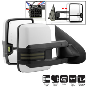 Spyder® - Driver and Passenger Side Power Towing Mirrors (Heated, Foldaway)