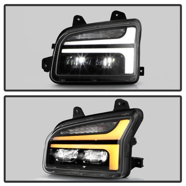 Spyder® P6KT88020LBK - Driver and Passenger Side Black Swithback