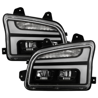 Spyder® - Driver and Passenger Side Black Switchback DRL Bar Projector LED Headlights