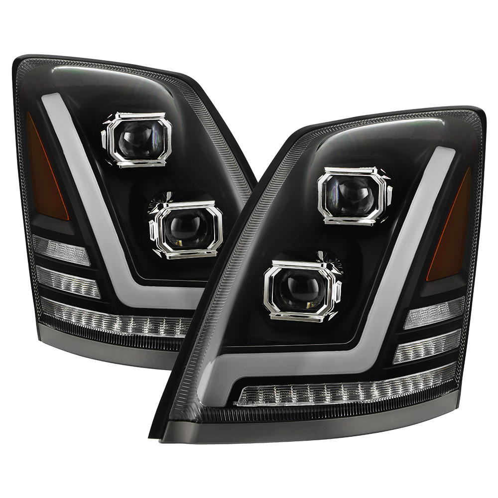 Spyder® P6VVNL04LBK - Driver and Passenger Side Black DRL Bar