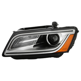 Spyder® - Black/Chrome Factory Style Projector Headlight with LED DRL