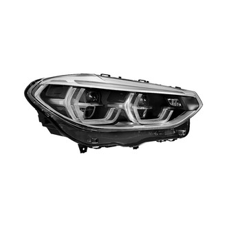 Spyder® - Passenger Side Chrome Factory Style Halo LED Headlight