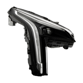 Spyder® - Passenger Side Black/Chrome Factory Style Projector LED Headlight with DRL