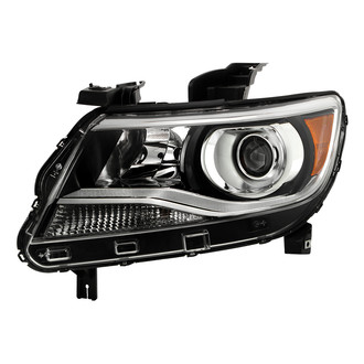 Spyder® - Driver Side Black/Chrome Factory Style Projector Headlight