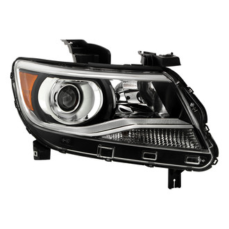 Spyder® - Passenger Side Black/Chrome Factory Style Projector Headlight