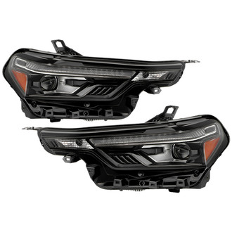 Spyder® - Driver and Passenger Side Black LED Headlights