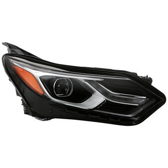 Spyder® - Passenger Side Black Factory Style Projector LED Headlight with DRL