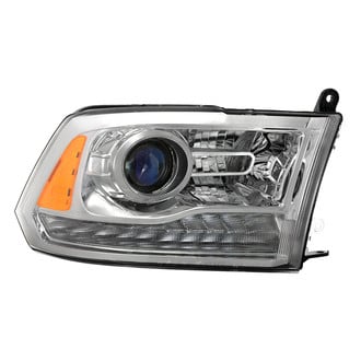 Spyder® - Passenger Side Chrome Factory Style Projector Headlight with LED DRL and Turn Signal