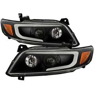 Spyder® - Driver and Passenger Side Black Switchback LED DRL Bar Projector Headlights