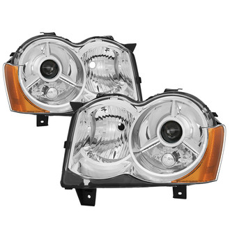 Spyder® - Driver and Passenger Side Chrome Factory Style Projector Headlights