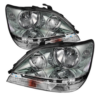 Spyder® - Driver and Passenger Side Chrome Euro Headlights