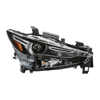 Spyder® - Passenger Side Black Factory Style Projector LED Headlight with DRL
