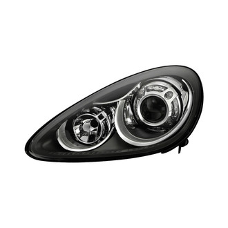 Spyder® - Black Factory Style Projector Headlight with 4-LED DRL
