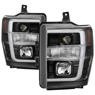 Spyder® - Signature Series Driver and Passenger Side Black Switchback LED DRL Bar Projector Headlights