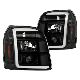 Spyder® - Signature Series Driver and Passenger Side Black LED Light Tube Projector Headlights