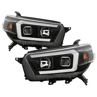Spyder® - Signature Series Driver and Passenger Side Black Light Tube Projector Headlights