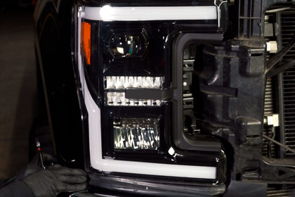 Spyder® - DRL Bar Projector Headlights with Sequential LED Turn Signal, Installation
