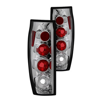 Spyder® - Driver and Passenger Side Chrome/Red Euro Tail Lights