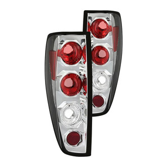 Spyder® - Driver and Passenger Side Chrome/Red Euro Tail Lights