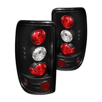 Spyder® - Driver and Passenger Side Black/Red Euro Tail Lights