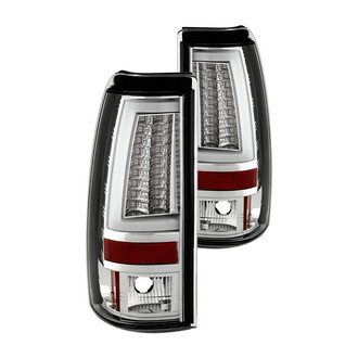 Spyder® - Driver and Passenger Side Chrome Fiber Optic LED Tail Lights