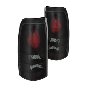Spyder® - Driver and Passenger Side Black Red/Smoke Euro Tail Lights