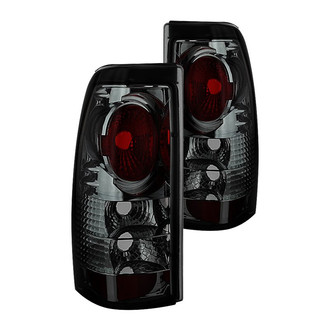 Spyder® - Driver and Passenger Side Chrome Red/Smoke Euro Tail Lights