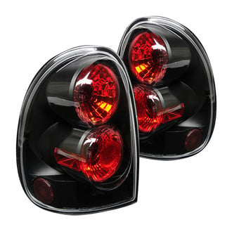 Spyder® - Driver and Passenger Side Black/Red Euro Tail Lights