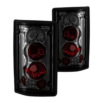 Spyder® - Driver and Passenger Side Chrome Red/Smoke Euro Tail Lights