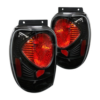 Spyder® - Driver and Passenger Side Black/Red Euro Tail Lights