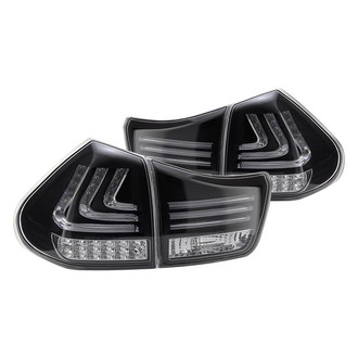 Spyder® - Driver and Passenger Side Black Fiber Optic LED Tail Lights