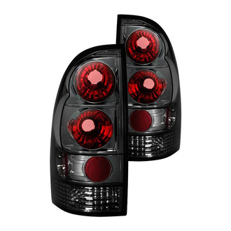 Spyder® - Driver and Passenger Side Chrome Red/Smoke Euro Tail Lights