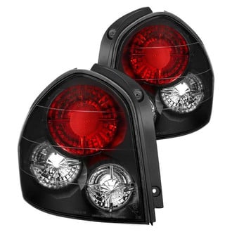 Spyder® - Driver and Passenger Side Chrome Red/Smoke Euro Tail Lights