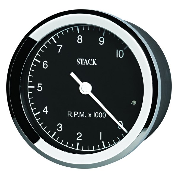 Stack® - Classic 80mm Tachometer Gauge, Black, 0-10K RPM