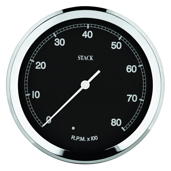Stack® - Classic 125mm Tachometer Gauge, Black, 0-8K RPM
