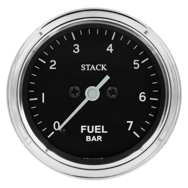 Stack® - Professional Stepper Motor Classic 52mm Fuel Pressure Gauge, 0-7 BAR