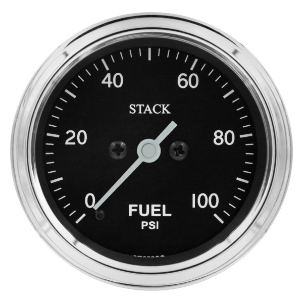 Stack® - Professional Stepper Motor Classic 52mm Fuel Pressure Gauge, 0-100 PSI