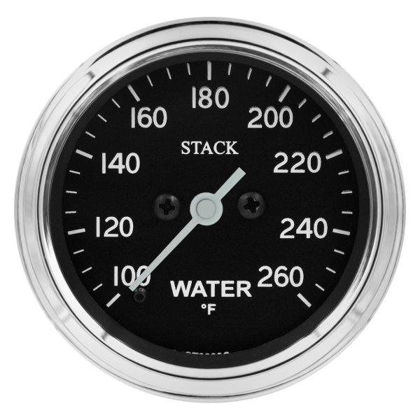 Stack® - Professional Stepper Motor Classic 52mm Water Temperature Gauge, 100-260 F