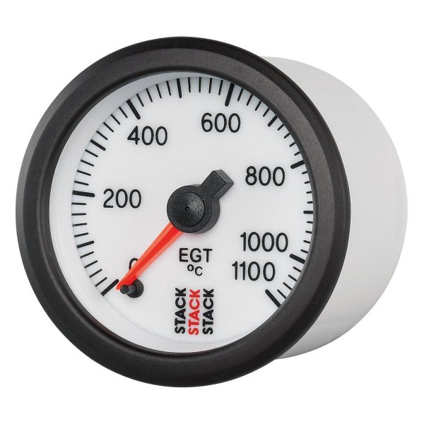 Stack® - Professional Stepper Motor 52mm Exhaust Gas Temperature Gauge, White, 1100 C