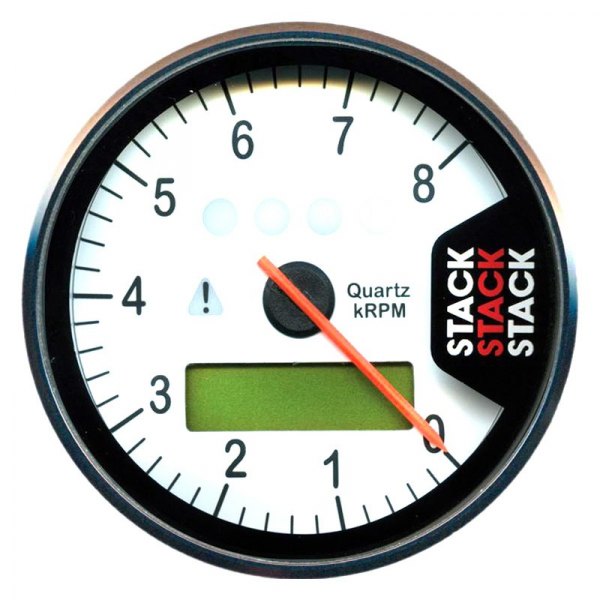 Stack® - Display Tachometer Gauge, White, 0-8K RPM