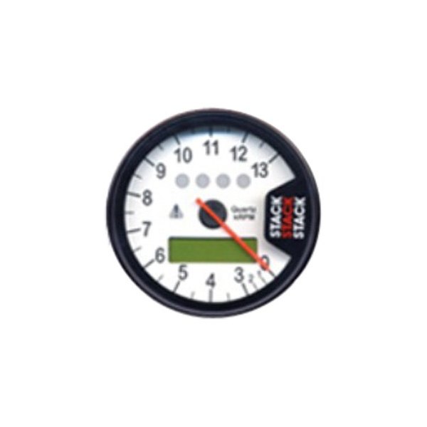 Stack® - Display Tachometer Gauge, White, 0-3-13K RPM