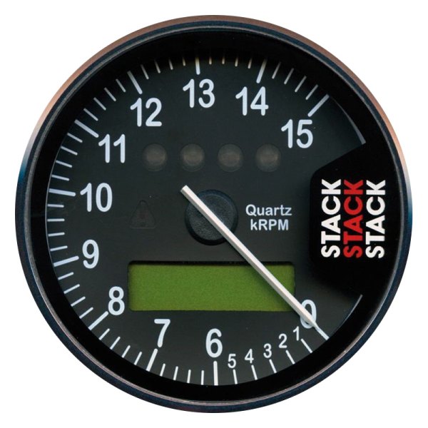Stack® - Display Tachometer Gauge, White, 0-6-15K RPM