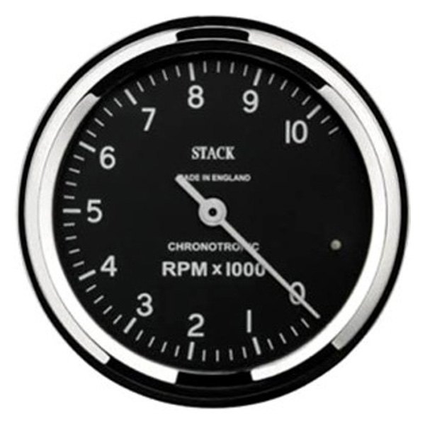 Stack® - Chronotronic 80mm Tachometer Gauge, Black, 0-10K RPM