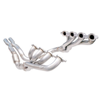 Stainless Works® - 304 SS Long Tube High Flow Catted Exhaust Header Assembly with Performance Connect X-Pipe