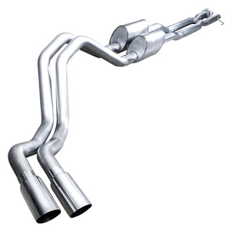 Stainless Works® - 304 SS Turbo S-Tube Cat-Back Exhaust System with Dual Side Exit