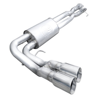 Stainless Works® - 304 SS Turbo S-Tube Cat-Back Exhaust System with Dual Side Exit
