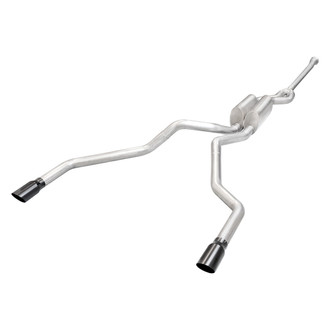 Stainless Works® - Redline Series™ 304 SS Cat-Back Exhaust System with Split Rear Exit